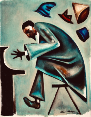 Thelonious Monk 'Coat and Hats' by Martell Chapman