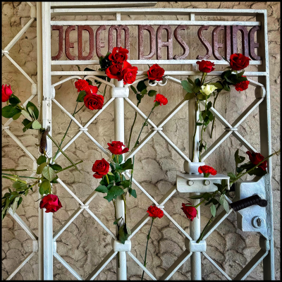 The gate at Buchenwald. Photo by Rhonda R Dorsett