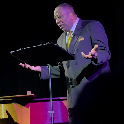 The performance poet Emmett Wheatfall
